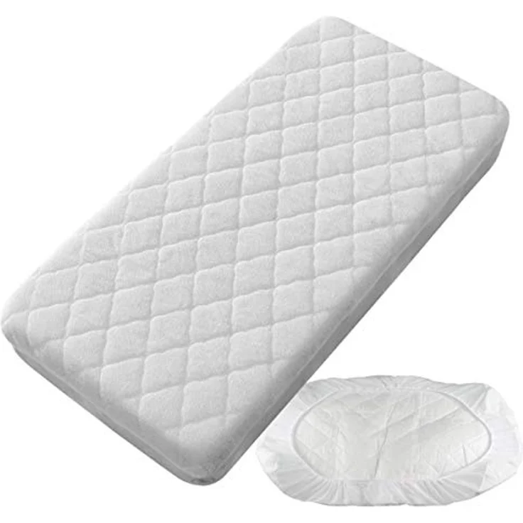 Matratzenschoner, gepolstert, wasserdicht, für Kinderbett, 50 x 80 cm – Bild 1