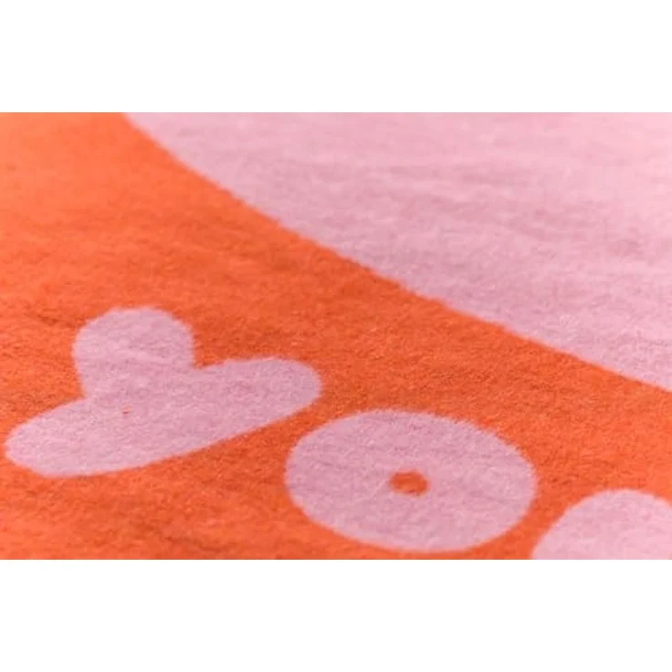 Wohndecke Silvretta 'Love' 140 x 200 cm Dunkelorange, DAVID FUSSENEGGER, Mit Zierstich, Made in Austria – Bild 3