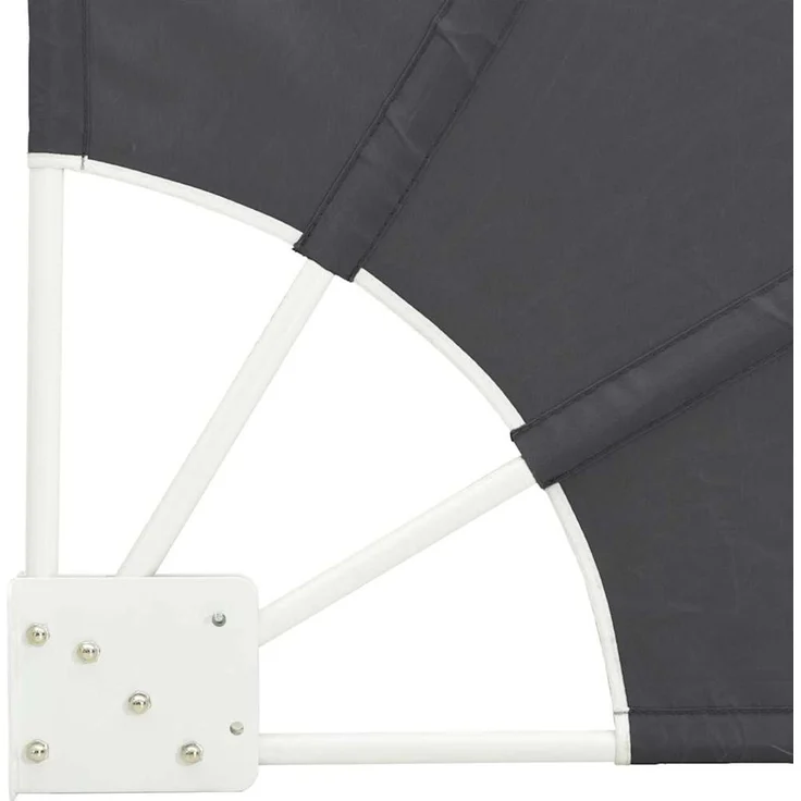 vidaXL Balkon Sichtschutz 210 x 210 cm Polyester Schwarz 42000935 – Bild 7
