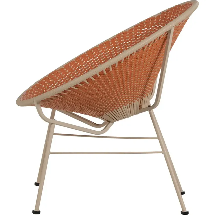 Gartensessel Kazoun - Wicker & Metall, Orange – Bild 4