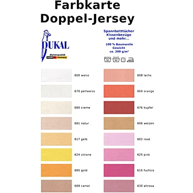 DUKAL Kissenbezüge Nackenstützkissen, aus hochwertigem DOPPEL-Jersey, (1 Stück), 30x50 - 35x50 cm, 100% Baumwolle, mit Spannumrandung, Made in Germany – Bild 4
