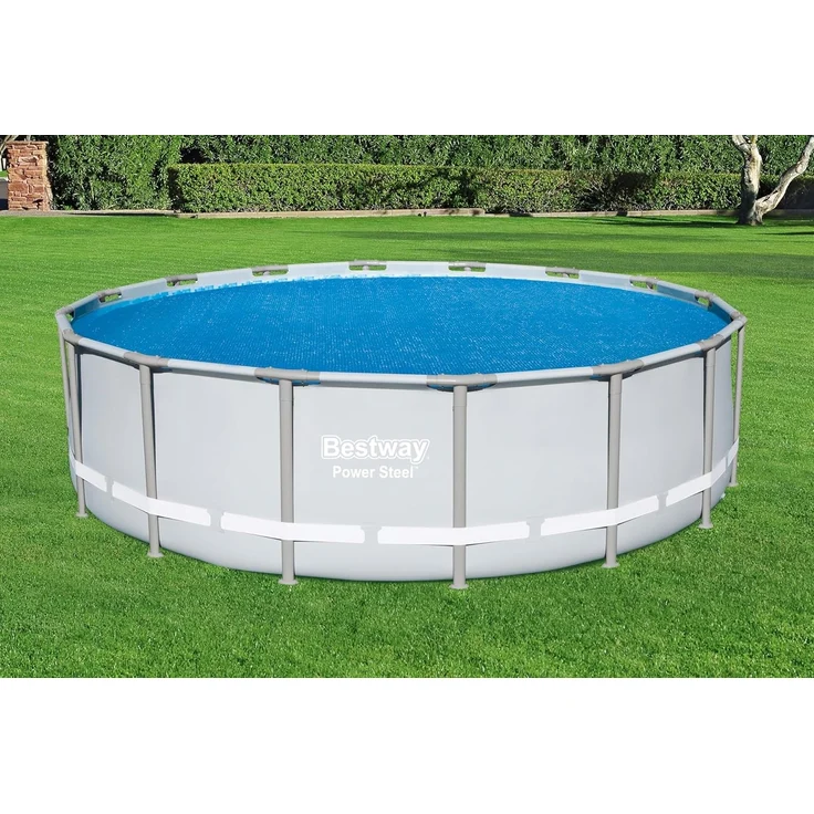 PE-Solarabdeckplane Ø 462 cm, blau, rund – Bild 11