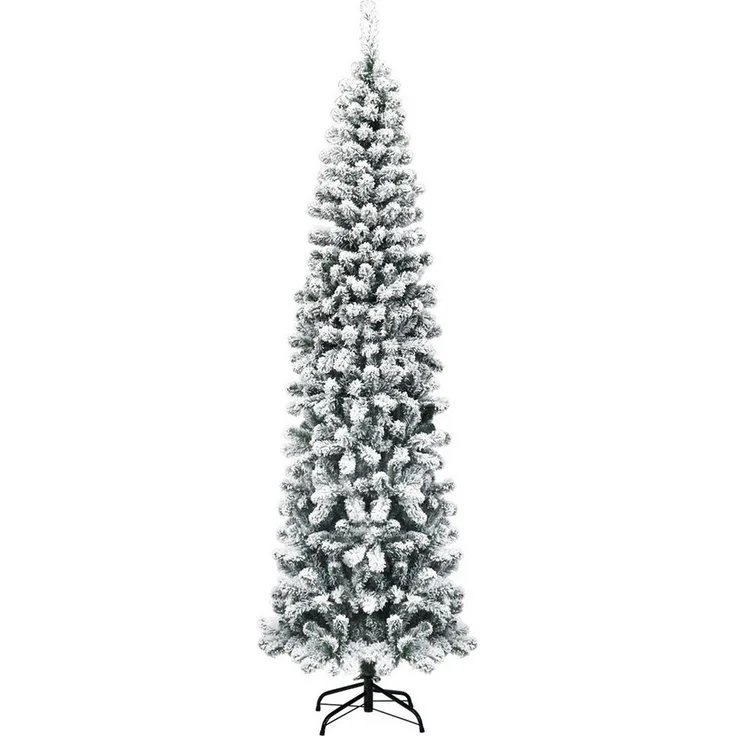 COSTWAY Künstlicher Weihnachtsbaum, 180 cm, inkl. 500 PVC Zweige mit Schnee – Bild 5