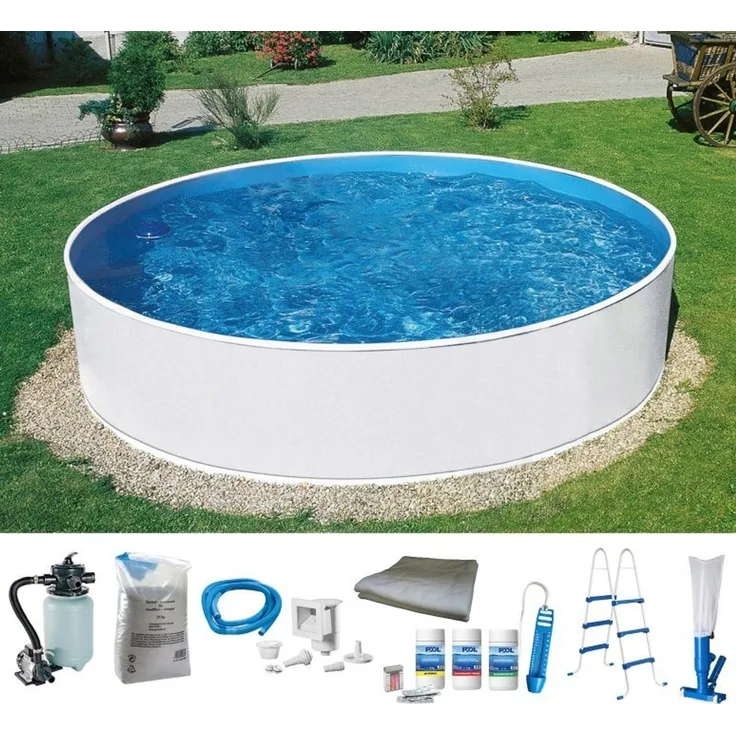 my POOL BWT Rundpool ALL IN inkl. umfangreichem Zubehör (Komplett-Set, 8-tlg), in verschiedene Größen erhältlich