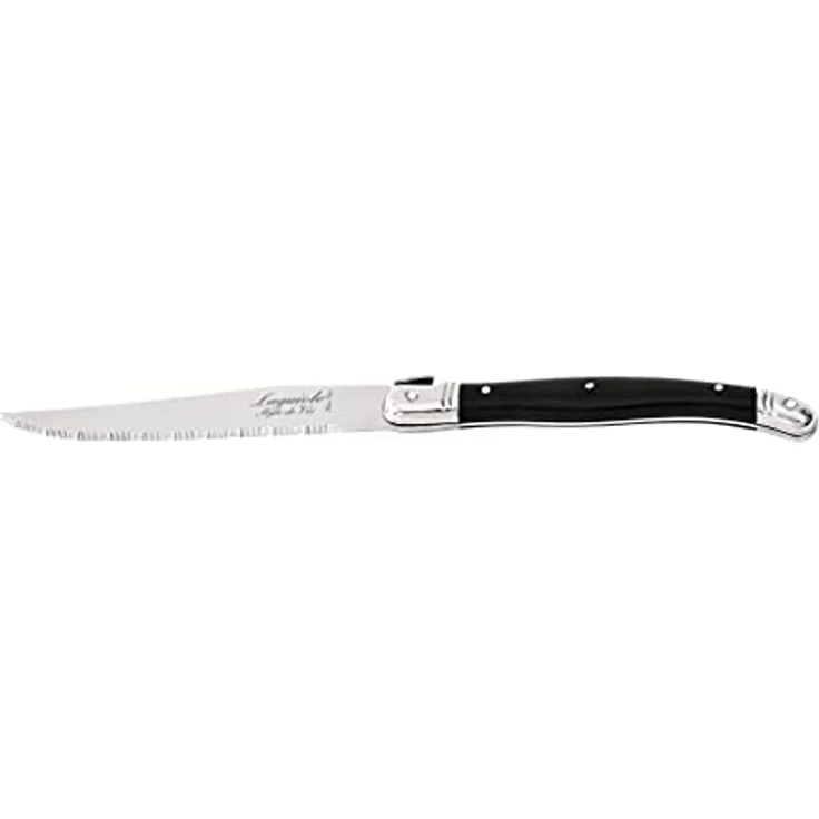 Laguiole Steak-Messer schwarz - 6 Stück – Bild 5