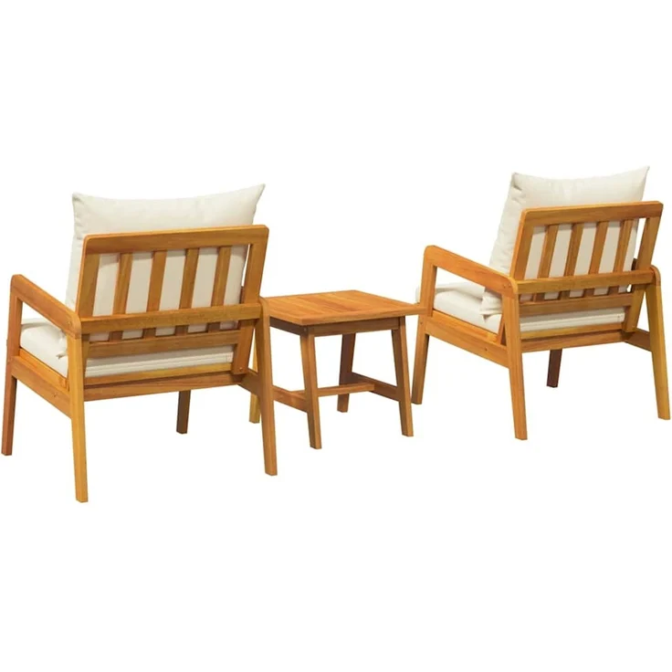 vidaXL Bistrogarnitur 3 stk. Braun Massivholz Akazie 4106456 – Bild 7