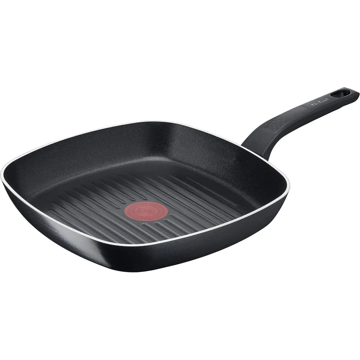 Tefal Easy Cook & Clean Grillpfanne 26x26 cm, Antihaftbeschichtung, Thermo-Signal Temperaturindikator, Schwarz, B5554032