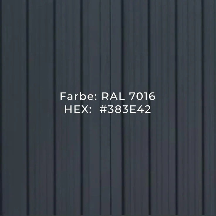 Mülltonnenbox Eco Duo 2 Mülltonnen 240 Liter 160 cm Stahl Anthrazit – Bild 9