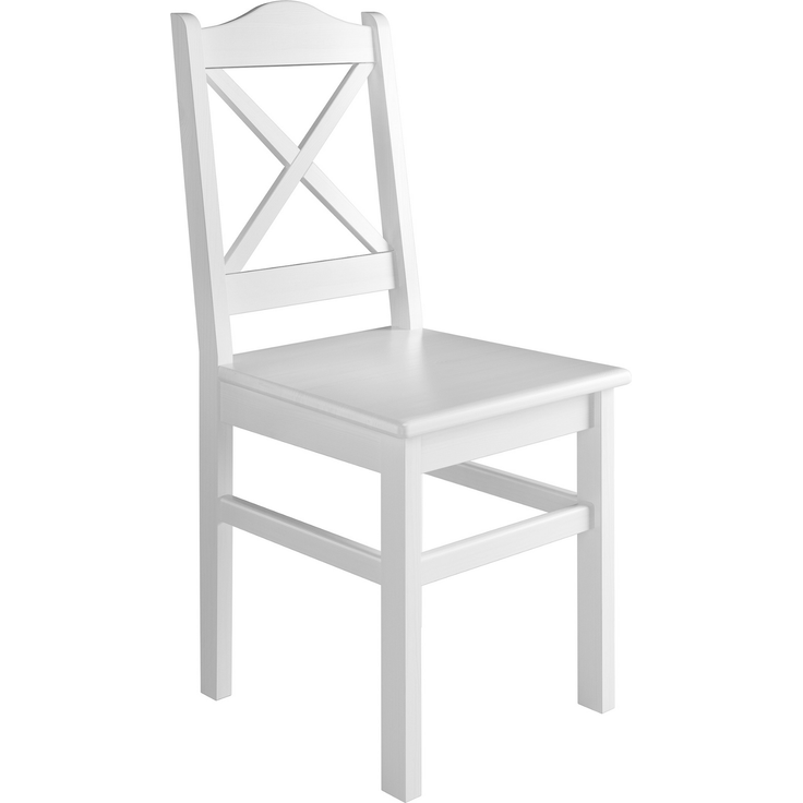 Weiße Essgruppe mit Küchentisch und 4 Stühle Massivholz 90.70-51 A W-Set 20 – Bild 6