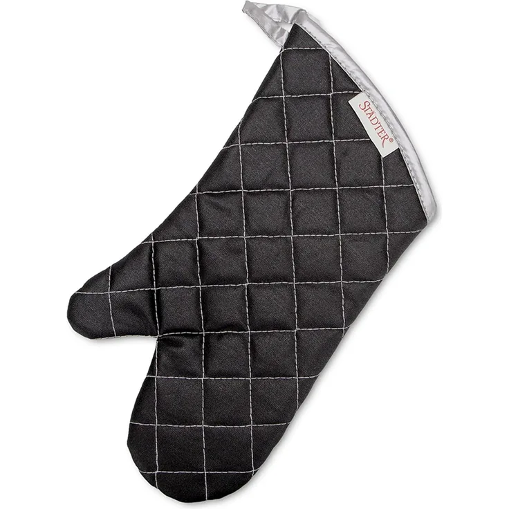 Städter Backhandschuh Schwarz Baumwolle Hitzebeständig 36,5x18 cm