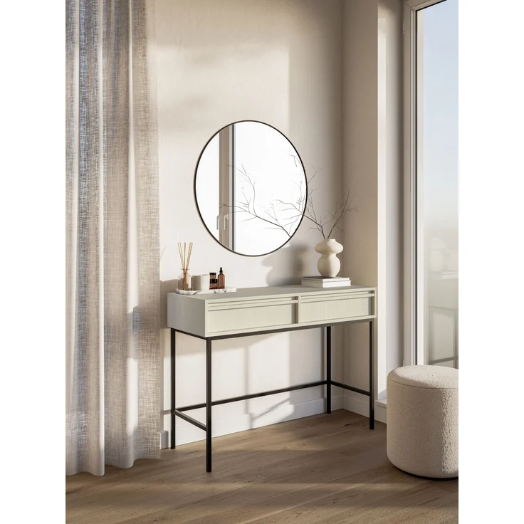 Selsey 'Evo' Schminktisch mit 2 Schubladen, beige, ca. 79 x 110 x 38 cm – Bild 3