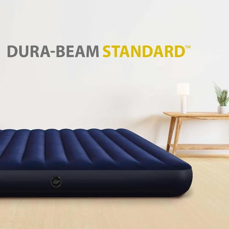 Intex 'Classic Downy' Luftbett, blau, 183 x 203 x 25 cm – Bild 3