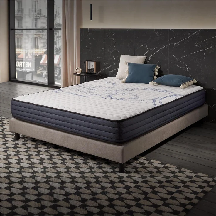naturalex | Perfectsleep | Matratze 90x200 cm | Memory und Blue Latex-Technologie Extra Komfort HR | Fester Halt mit Atmungsaktivem Schaumstoff | Ergonomisch Entspannend und Hypoallergen – Bild 1