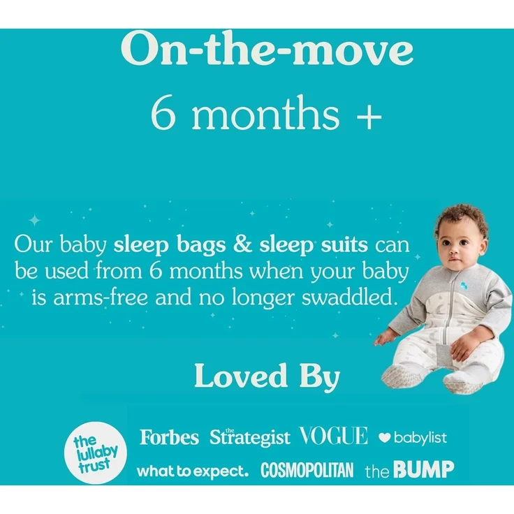 Love To Dream Schlafsack mit Füßen, 3 Years, integrierte Steppdecke für kühle Temperaturen (16-20°C), statt Bettdecke, Schlafanzug Baby Winter, Babyschlafsack, Weiß – Bild 6