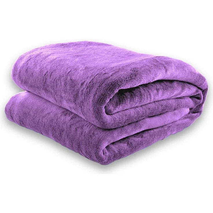 Wohndecke flauschige, tragbare Kuscheldecke mit Ärmeln und Fußtasche, Gräfenstayn, warme Ärmeldecke - TV Decke zum Anziehen - 180x150cm lila – Bild 4