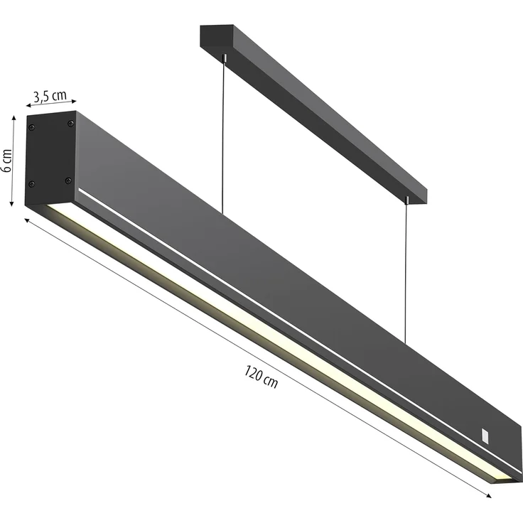Northpoint LED Deckenleuchte LED Pendelleuchte mit Gestensteuerung 18W 120cm Farbtemperaturwechsel – Bild 3