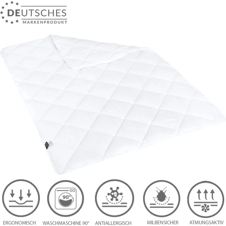 SEI Design Microfaserbettdecke Bettdecke Mikrofaserdecke Steppdecke Schlafdecke, Füllung: 100% Air Dream Faserbällchen, Bezug: 100% Mikrofaser, Standartgrößen 135x200, 155x200, 220x200