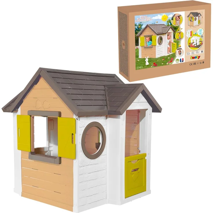 Smoby Mein neues Haus Standspielhaus 1 Tür(en) Braun Grün Weiß