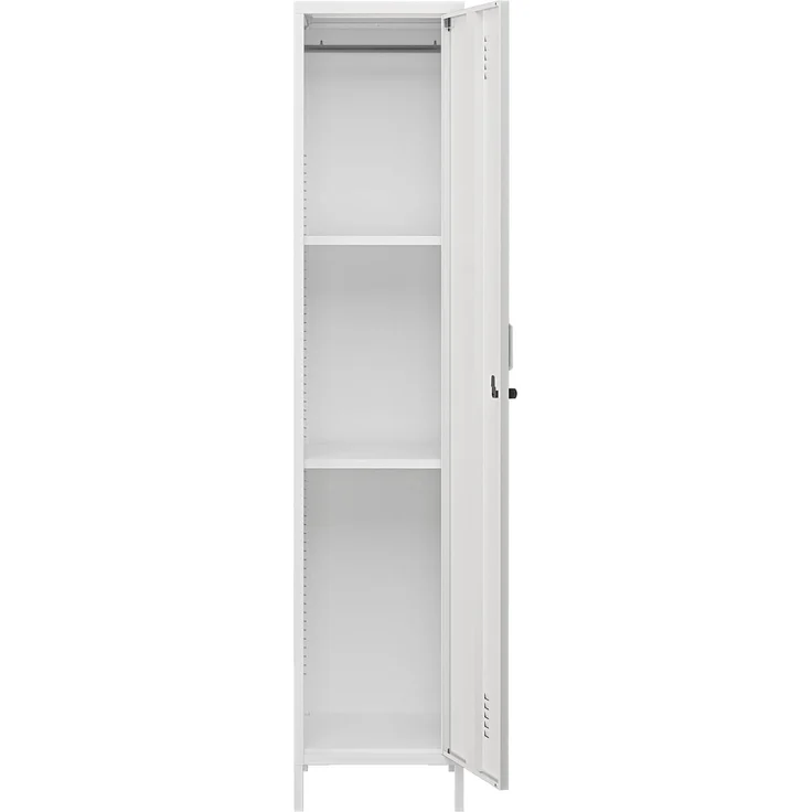 Kleiderschrank Seinäjoki 180x38x38 cm Weiß [en. casa] – Bild 9