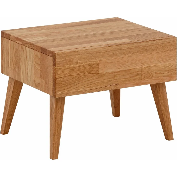 Home affaire Nachttisch Natali, mit einer Schublade, aus massiver Eiche, Breite 45 cm – Bild 2