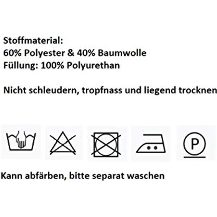 Magma Heimtex Sitzkissen Fino Schleifenband Stuhlauflage Rattanstühle, extra dick Schleifenband – Bild 4