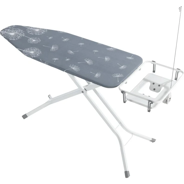 WENKO Bügeltisch Professional - extra breit, geeignet für Dampfbügelstationen, absenkbare Ablage, pulverbeschichtetes Metall, 130 x 99 x 48 cm – Bild 4