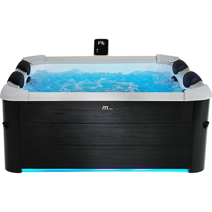 Mspa - NAPUKA Whirlpool Plastik Grau - B 160 cm x H 65 cm x L 160 cm