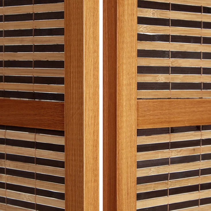 Raumteiler Höhe 2 m, Holz Braun, 200x130 cm – Bild 6