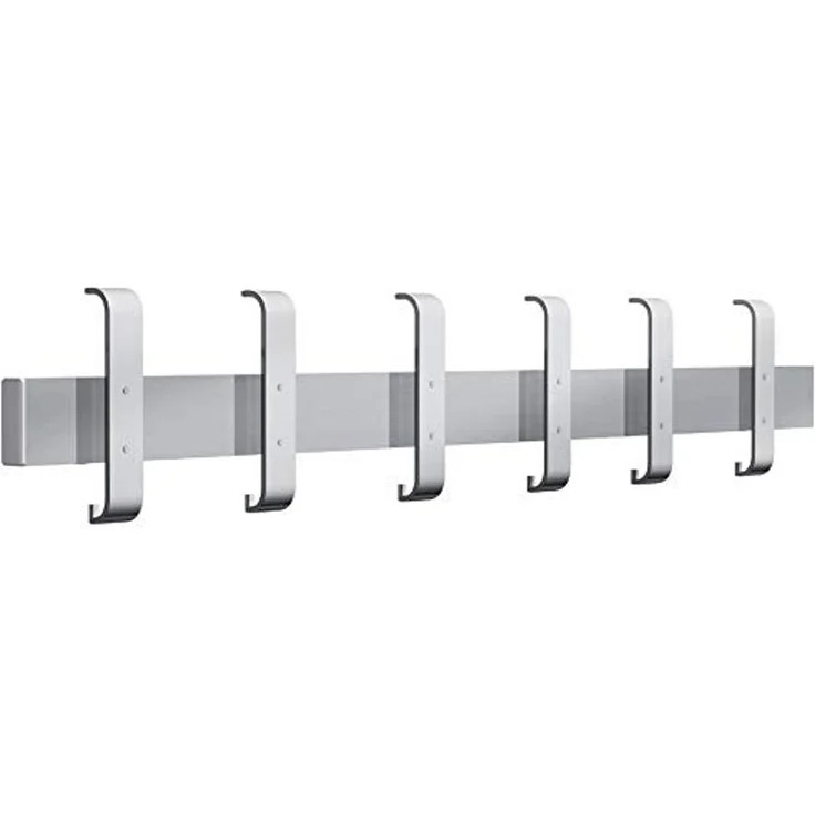Kerkmann Sicherheits-Wandgarderobe Arosa 43cm silber 3+6 Haken – Bild 2
