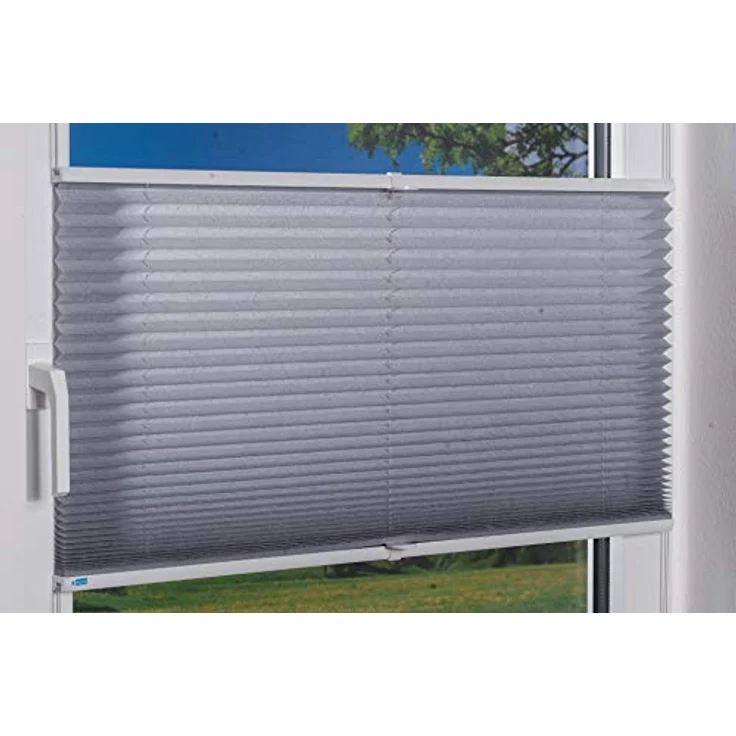 Khome 688899-37 Klemmfix-Plissee, Polyester, Grau – Bild 6
