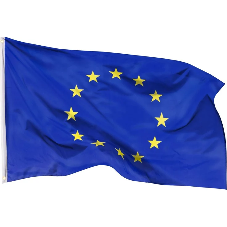 Aricona Europa Flagge 90x150 cm - wetterbeständige EU Fahne mit Messingösen, 100% Polyester, robuste Doppelnaht & in lebendigen Farben - ideal für Flaggen-Liebhaber