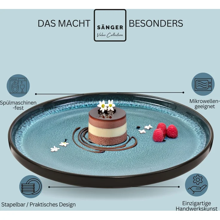 SÄNGER Dessertteller Set Vigo 6 teilig – Bild 4