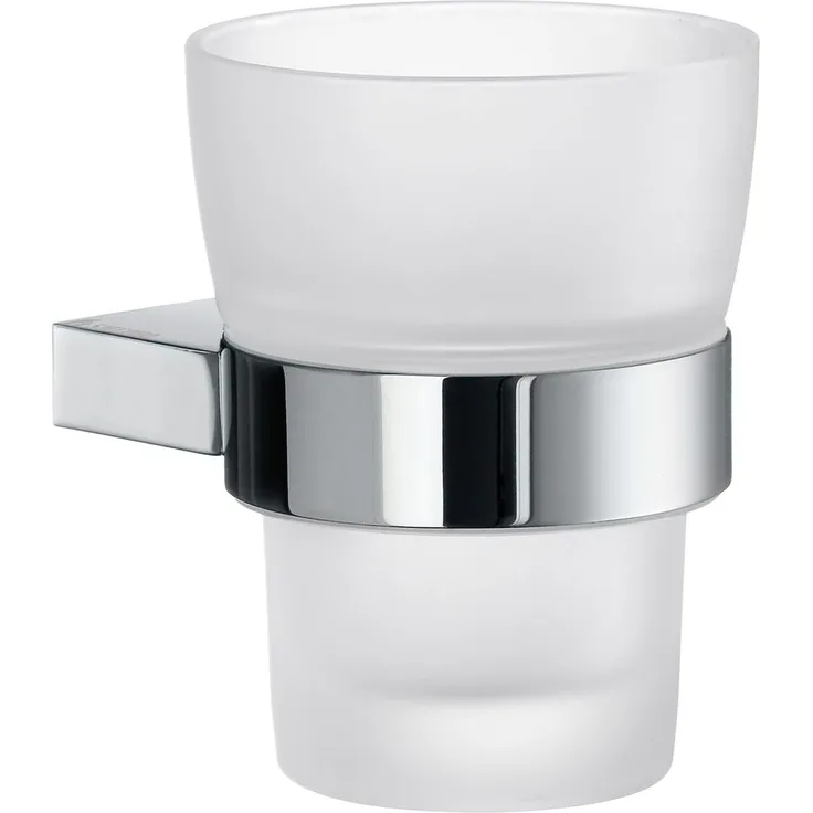 Smedbo Air Zahnputzbecherhalter mit mattem Glas AK343