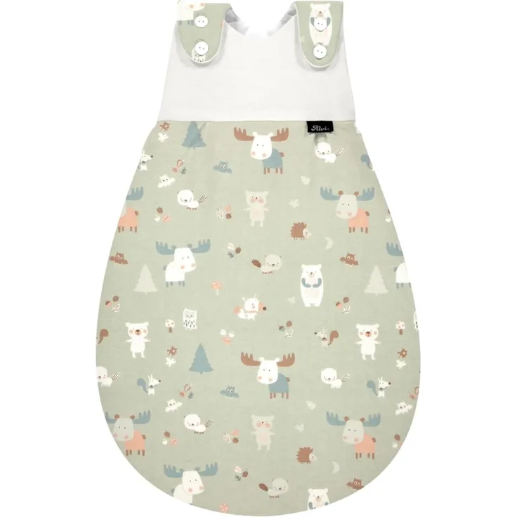 Alvi Baby Mäxchen Außensack Design Baby Forest (Größe 50/56)