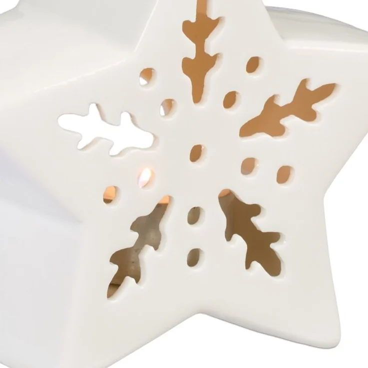 Relaxdays Teelichthalter Keramik in Sternform – Bild 7