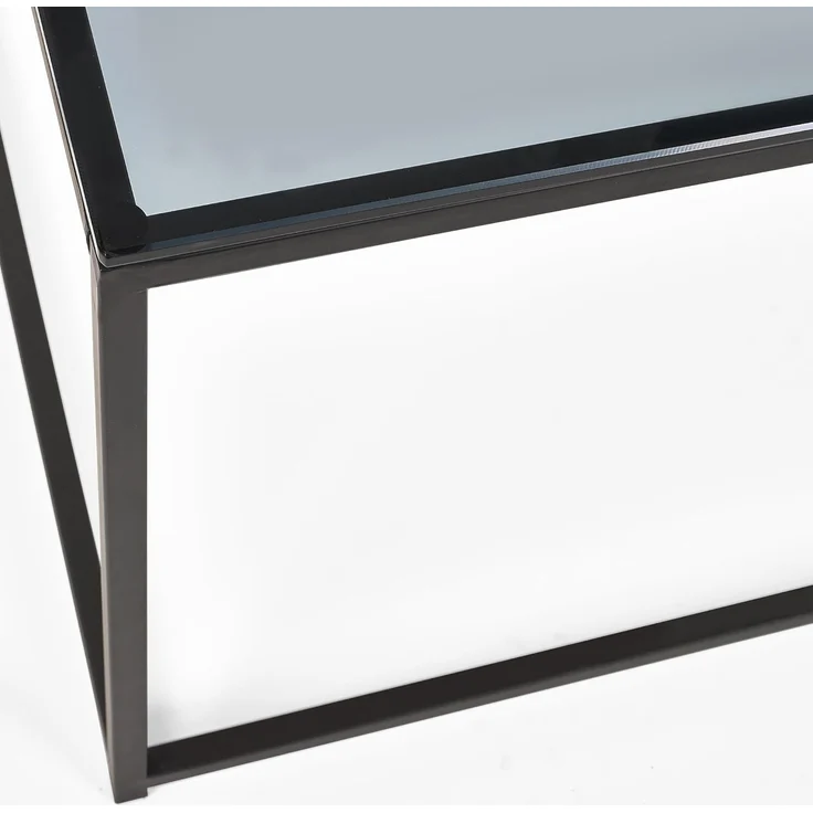 Julian Bowen Chicago Couchtisch, Rauchglas/Schwarz, Einheitsgröße – Bild 4