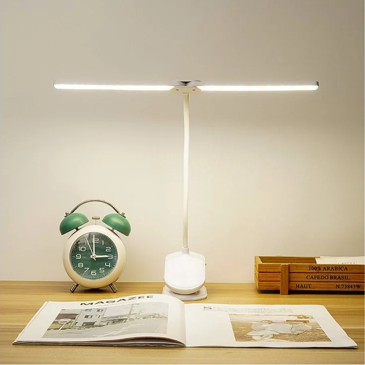 ibettertec LED Leselampe Leselampe Bett, LED Klemmlampe Bett mit Touch Dimmbar, Touch-Steuerung, dimmbar, 3 Farbtemperaturen, flexibel einstellbar, USB aufladbar, LED fest integriert, Warmweiß (3000K), Kaltweiß (6000K), Naturweiß (4000K), Klemmleuchte ... – Bild 3