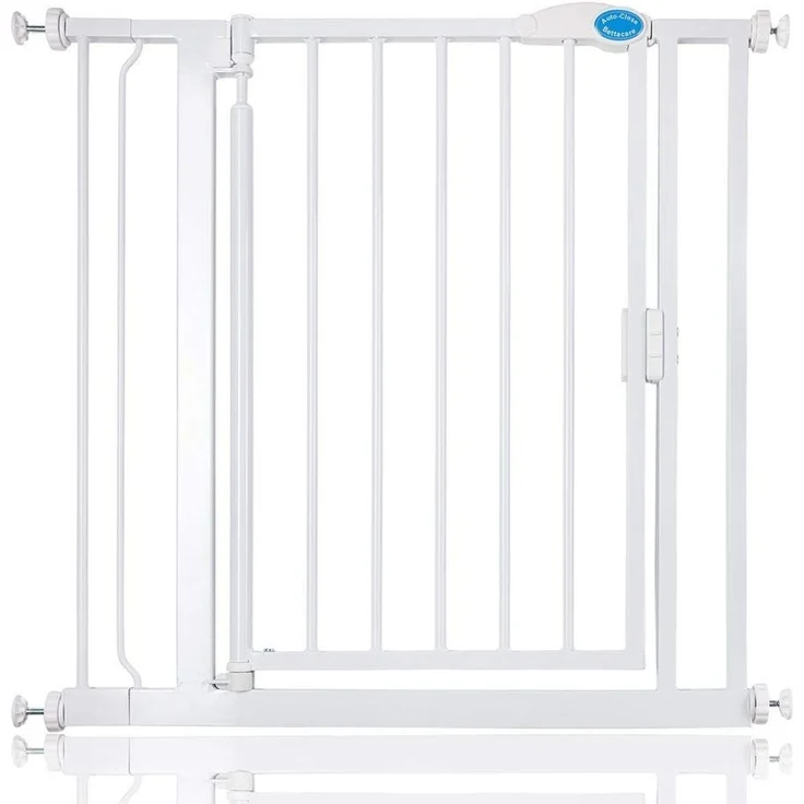 Bettacare Automatisch Schließendes Treppengitter, 82.2cm - 89.2cm, Weiß, Druckmontage-Sicherheitsgitter, Babygitter, Sicherheitsschranke für Türen, Flure und Räume – Bild 1