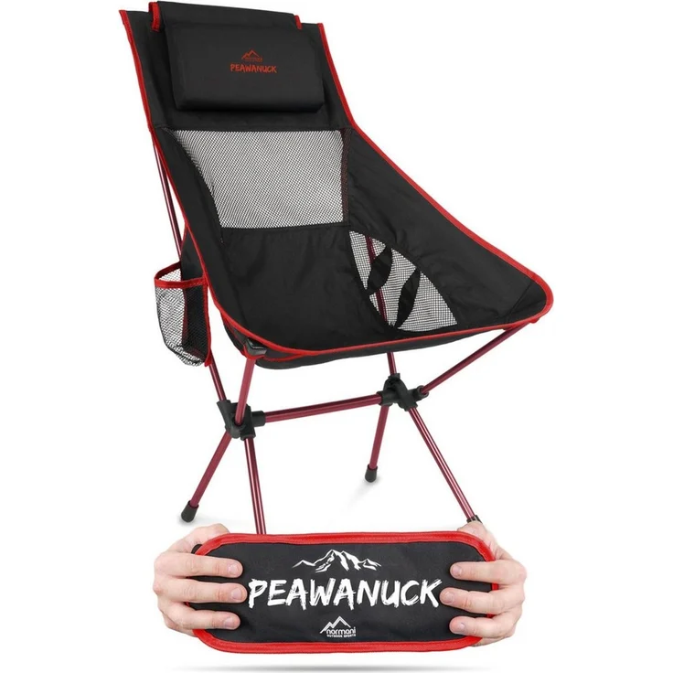 normani Campingstuhl Ultraleichter Campingstuhl Peawanuck, Outdoorstuhl Hochlehner Faltstuhl Strandstuhl Anglerstuhl – Bild 1
