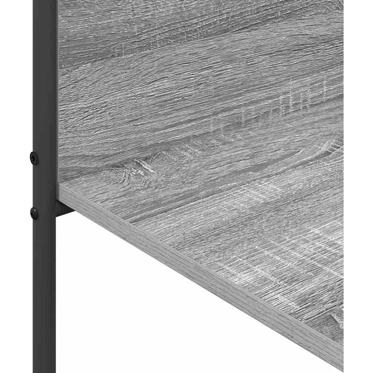 vidaXL Kleiderständer mit Regal Grau 120 x 44 x 160 cm Holzwerkstoff 868448 – Bild 7