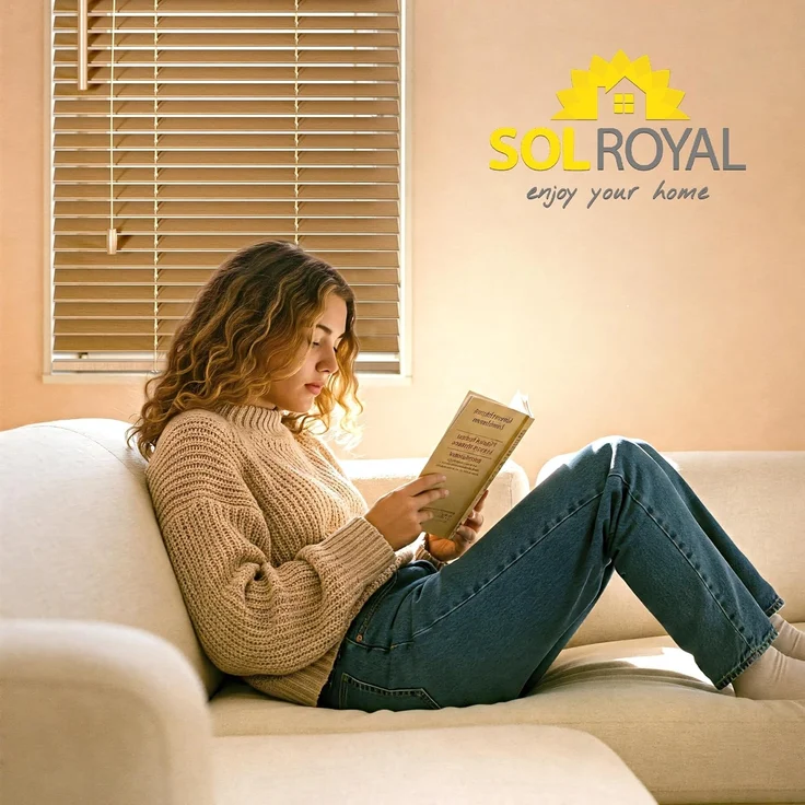 Sol Royal Jalousie SolDecor JH3, Holzjalousie Eiche – Bild 9