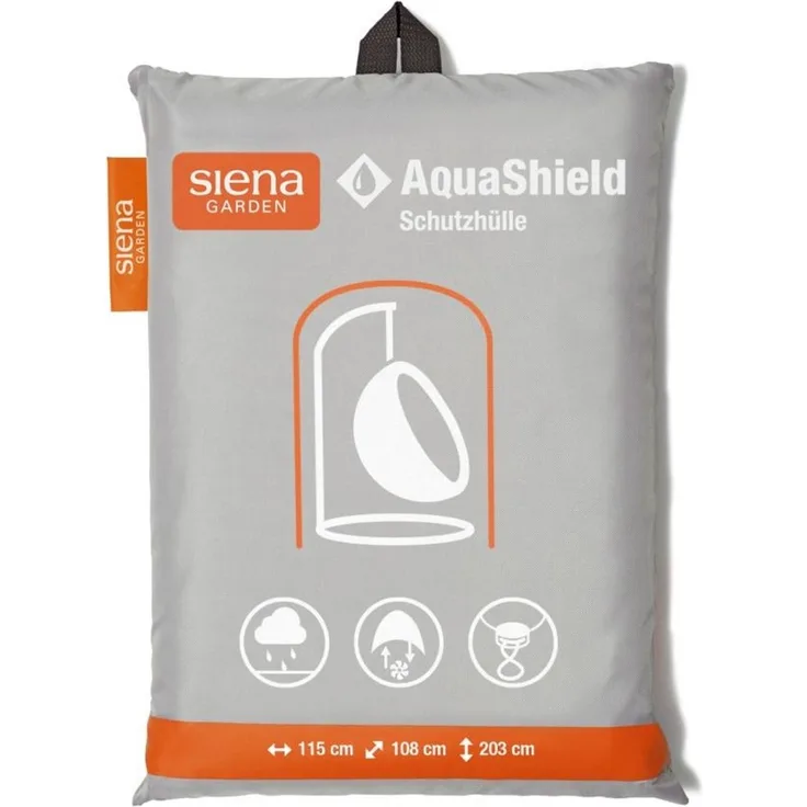 Siena Garden 'AquaShield' Hängesessel-Schutzhülle, Polyester hellgrau, 203 x 115 x 115 cm
