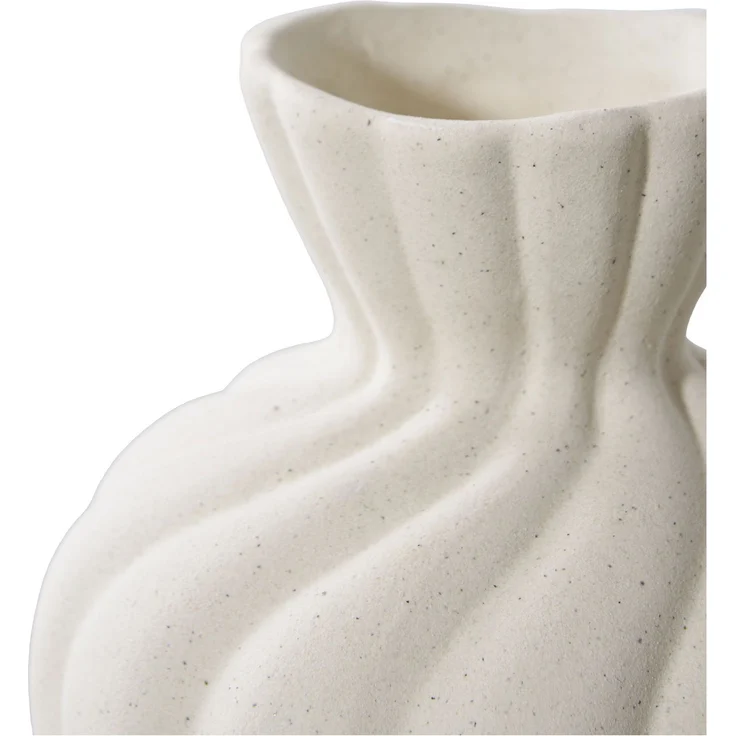 House Nordic Vase, Keramik, weiß, 2er-Set – Bild 4