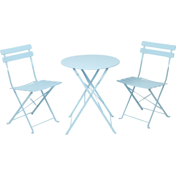 Albatros Bistroset 3-teilig Weiß – Bistrotisch mit 2 Stühlen – klappbare Stühle und Tisch aus robustem Metall – optimal als Balkonmöbel Set oder Gartenmöbel in modernem Design – Bild 14