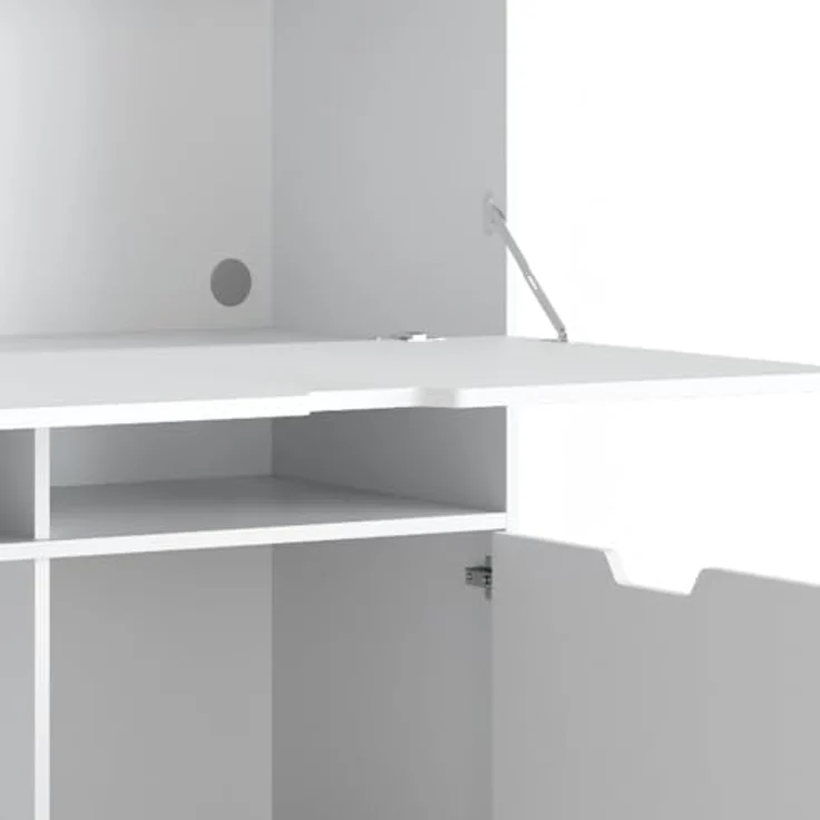 Sekretär Schreibtisch Berdi Weiß 110 x 45 cm Vicco – Bild 7