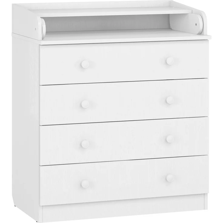 Wickelkommode 800 Shefa Kids, weiß, mit abnehmbarem Wickelaufsatz, 4 Schubladen, Spanplatte, 80x48x92cm – Bild 5