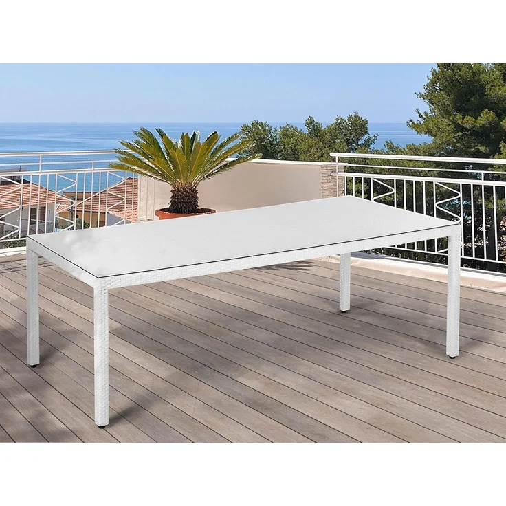 Gartentisch Glas Weiß ITALY – Bild 2