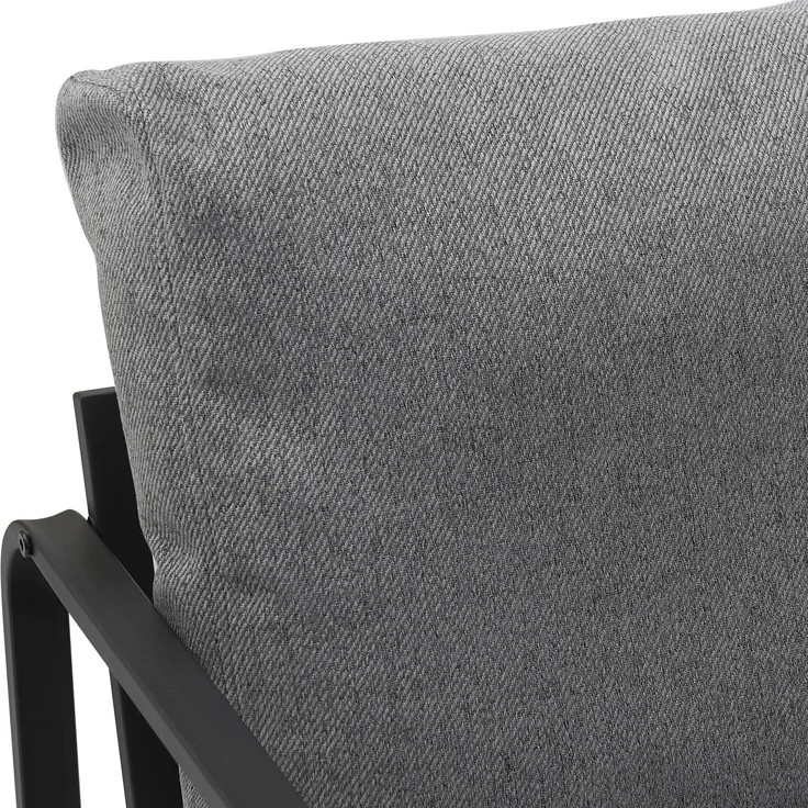 CLP Lounger Manea mit Metallgestell,dunkelgrau Stoff – Bild 7