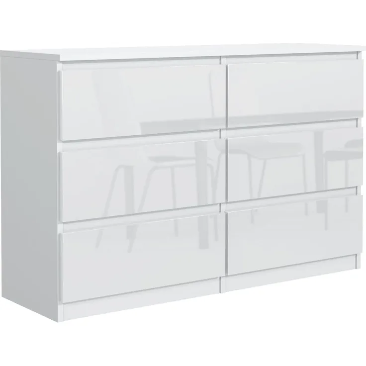meble masztalerz Kommode Mit 6 Schubladen - 140 cm breit – modern, praktisch & geräumig