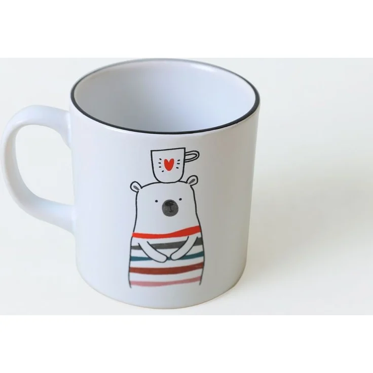 Hermia Concept 'X00019153' Becher, Weiß / Rot, 10 cm, 345 ml – Bild 4